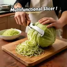 3-in-1 Stainless Steel Vegetable Peeler Peeling Knife With Wooden Handle And Bottle Opener Kitchen Tool