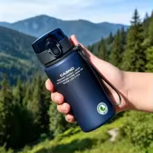 BPA Free Leak Proof Frosted Sports Water Bottle High Quality Tour Hiking Portable My Favorite Drink Bottles 400ML Gym Outdoor