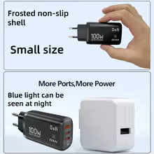 100W GaN PD Type C Charger USB QC 3.0 for Laptop IPad PPS Fast Charge EU for Samsung Xiaomi iPhone 17 16 15 Pro Max Mobile Phone