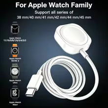 TIMESS Magnetic USB A TYPE-C Watch Charger For IPhone Watch Series Ultra 11 10 9 8 7 6 5 Cable Charging For IWatch 4 3 2 1 SE