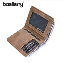 Baellerry Men's Thin Sanded Leather Wallet