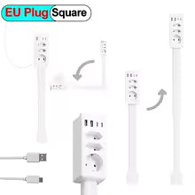4 Styles Electrical Outlet Extender Plug Wall Outlet Extender Extendable Wall Socket Rotatable Folding Portable Power Socket