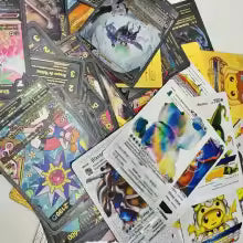Pokemon Card New Box Gold Silver Black Vmax GX V Card Collection Battle Colorful Card English / Spanish Child Toy