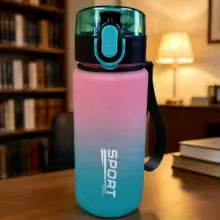 BPA Free Leak Proof Frosted Sports Water Bottle High Quality Tour Hiking Portable My Favorite Drink Bottles 400ML Gym Outdoor