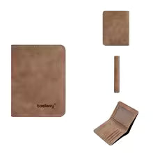 Baellerry Men's Thin Sanded Leather Wallet