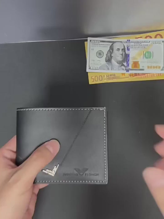 Baellerry Men's Thin Sanded Leather Wallet